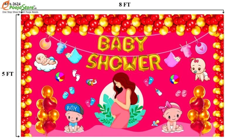 Baby Shower Background Curtain / Wall Curtain / Designed Wall Backdrop
