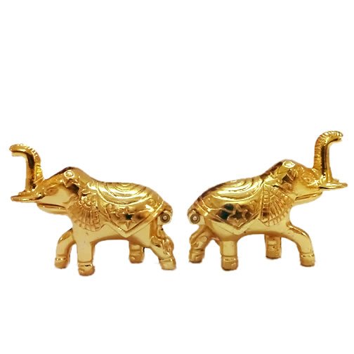 Decorative and Designed Kumkuma Bharani (Elephant) (2 Pieces)