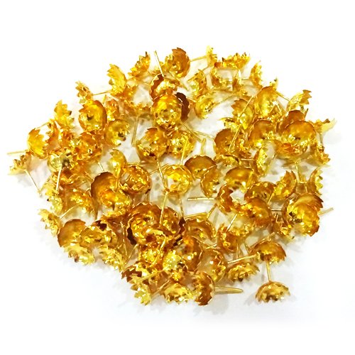 Gold Coated Flowers For Lakshmi Devi (108 Flowers)