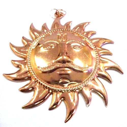 Surya Deva Wall Hanging ( Copper)